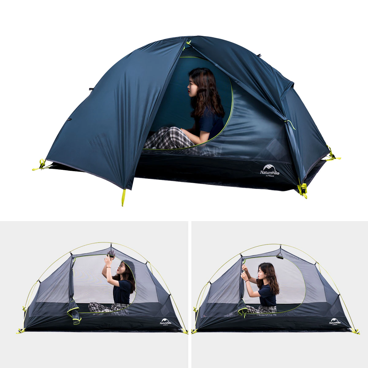 Cheap Goat Tents  Cycling Tent 1 Person Ultralight Backpacking Tent Double Layer Fishing Beach Tent Outdoor Travel Hiking Camping Tent Tents 